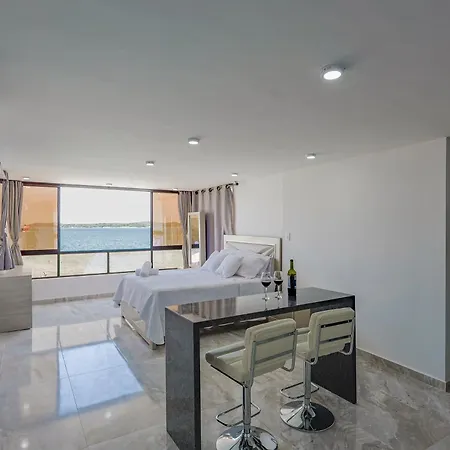Lujoso Apartamento Con Vista Al Mar Cartagena Exterior photo